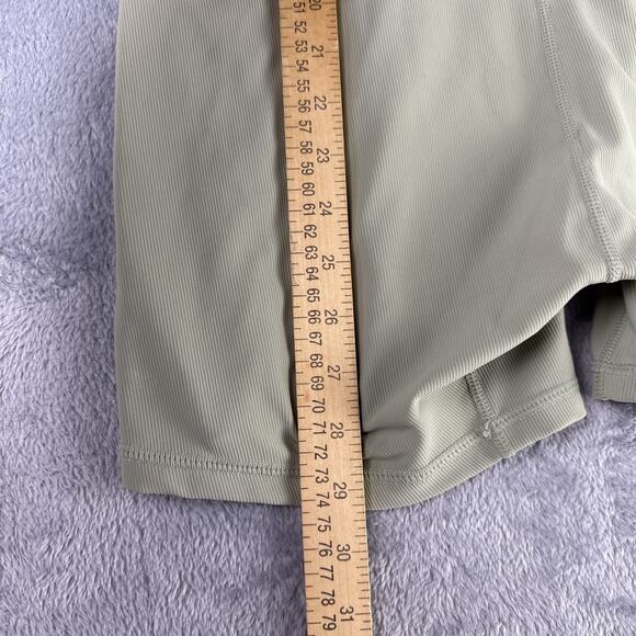 NWT WILO the Label Short Rib Romper Athletic Romper One Piece Sage Green Large - Picture 9 of 9